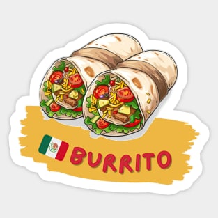 Burrito| Traditional Mexican cuisine Sticker